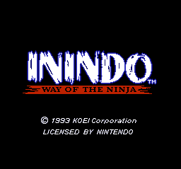 Inindo - Way of the Ninja (USA) Title Screen